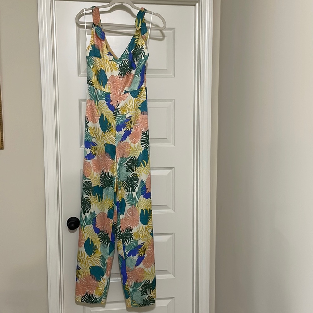 Zara floral jumpsuit.